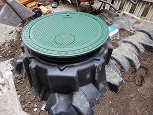 地下雨水タンク設置