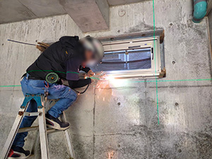 RC部 サッシ取付