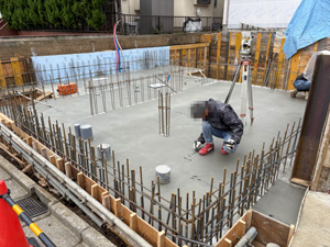 耐圧盤上墨出し