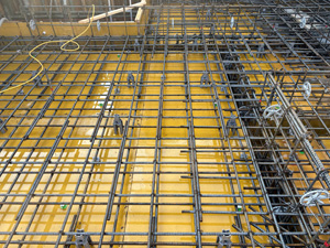 1階スラブ・立上り配筋工事