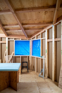 間柱・窓台まぐさ施工