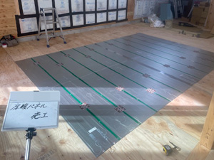 床暖房マット施工 No.1