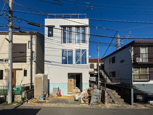 外部足場解体完了